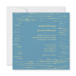 Steel Blue Wedding Invitation