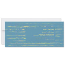 Steel Blue Wedding Invitation 2