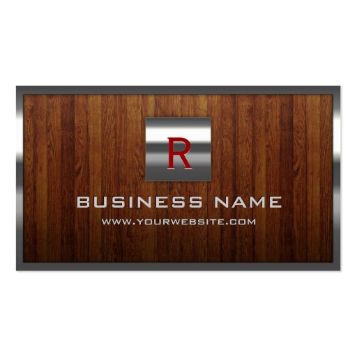 Wood Texture Business Card Templates | BizCardStudio