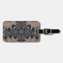 Steel butterflower luggage tag
