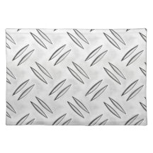 Steel checker plate placemat