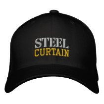 STEEL CURTAIN EMBROIDERED BASEBALL CAPS