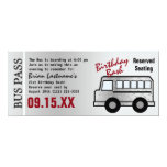 Steel Design 21st Birthday Party Bus Pass Card