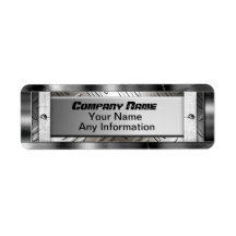 Steel Diamond Pattern Metal Labels