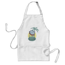 steel drum and palm tree design aprons by geekme steel drum and palm tree design aprons
