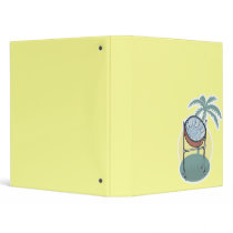 steel drum and palm tree design binders
