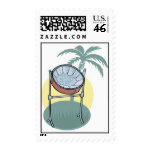 steel drum and palm tree design postage stamp steel drum and palm tree design postage stamp