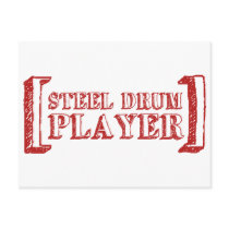 Steel Drum Player postcards