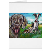 Steel, Fergie, & Rocket Greeting Card