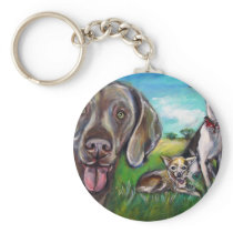 Steel, Fergie, & Rocket Keychain