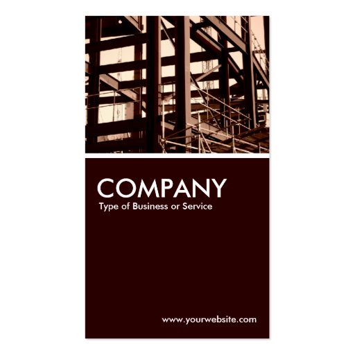 Steel Frame Construction Business Card (front side)