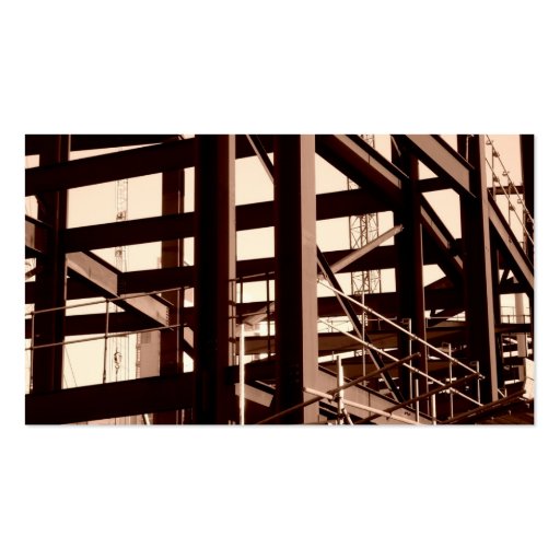 Steel Frame Construction Business Card (back side)