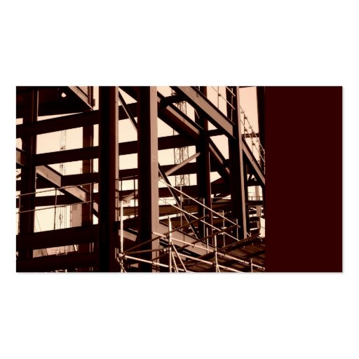 Steel Frame Construction, Mini Photo Business Card