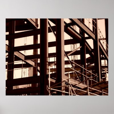 steel framed building piece