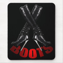 Steel Heel Boots Mousepads