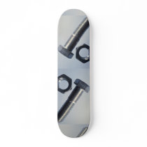 Steel hex bolt with hex nut skate board decks