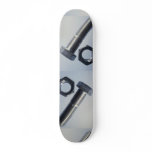 Steel hex bolt with hex nut skate board decks