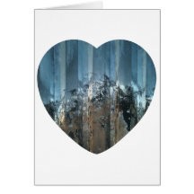 steel love heart photo cards