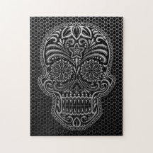 Steel Mesh Sugar Skull Puzzle
