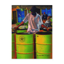 Steel Pan Drummer SD0108 postcards by blairimageworks Steel Pan Drummer SD0108 postcards