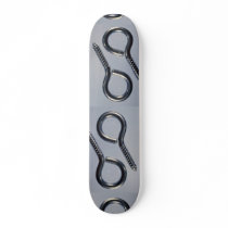 Steel screw eyes skate board decks