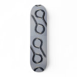 Steel screw eyes skate board decks