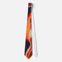 "Steel Strings" Guitar Watercolor Art ties