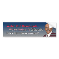 Steele Back Our Government Bumper Sticker bumper stickers