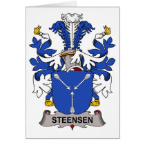 Steensen Family Crest cards