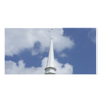 Steeple in the Sky Custom Photo Card