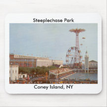 Steeplechase Amusement Park, Coney Island NY Mousepads