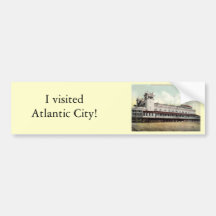Steeplechase Pier, Atlantic City NJ 1909 Bumper Sticker