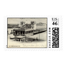 Steeplechase Pier Atlantic City Vintage 1904 Postage Stamps