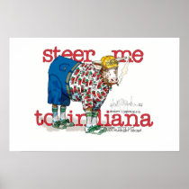 Steer Me to Indiana Print
