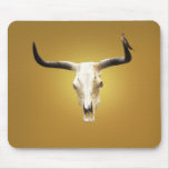 steer skull and bird mousepad