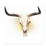 steer skull sticker