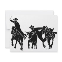Steer Wrestling 1 Personalized Invites