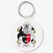 Steere Family Crest keychains by coatsofarms Steere Family Crest keychains