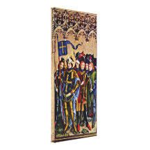 Stefan Lochner - St Gereon and companions Gallery Wrap Canvas