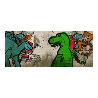 Steggie and Rex print