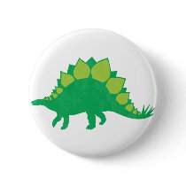 Stegosaurus buttons by jamierushad Stegosaurus buttons