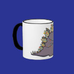 Stegosaurus Christmas Lights Mug mugs