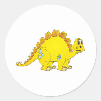 yellow stegosaurus