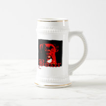 Stein del perro del boxeador tazas