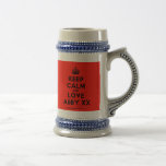 [Crown] keep calm and love abby xx  Steins Coffee Mugs