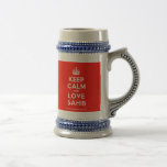 [Crown] keep calm and love sahib  Steins Coffee Mugs