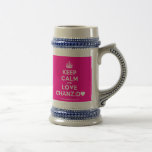 [Crown] keep calm and love chanz:d [Love heart]  Steins Coffee Mugs