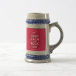 [Electric guitar] keep calm and rock on  Steins Coffee Mugs