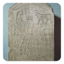 Stela commemorating the burial of the Apis Square Sticker