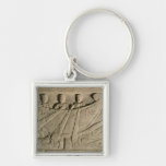 Stela depicting a rowing boat 'Felix Itala' Key Chains